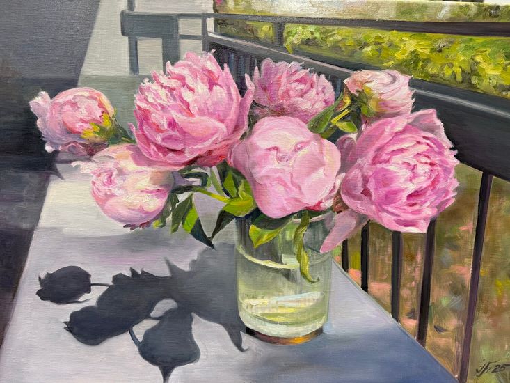 Peonies on the Balcony - view 4