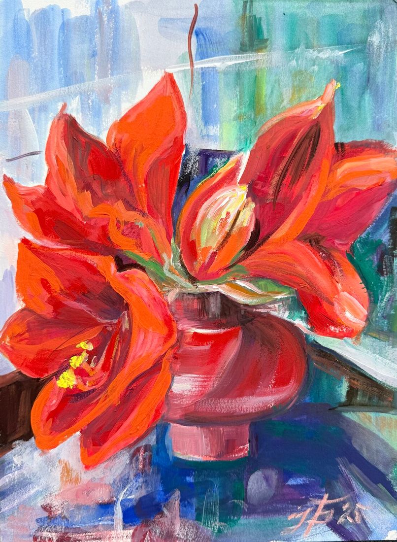Red Amaryllis - view 5