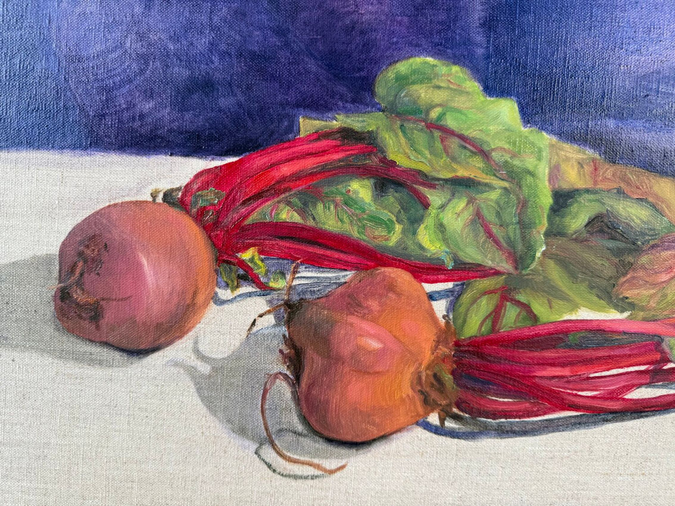 Red Beets on Linen - view 3